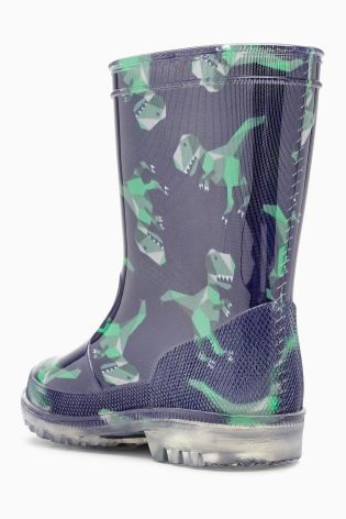 Blue Dino Wellies (Younger Boys)